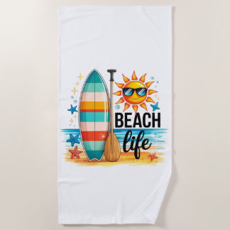 The Beach Life Beach Towel