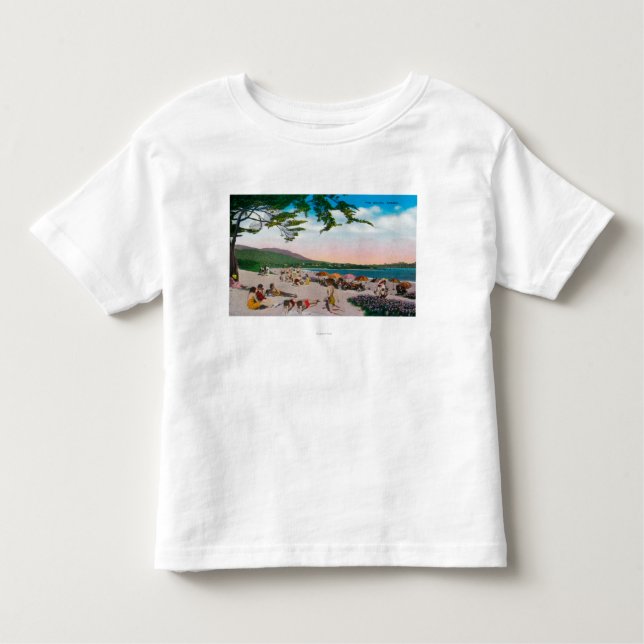 The Beach Scene at Carmel, California Toddler T-Shirt (Front)