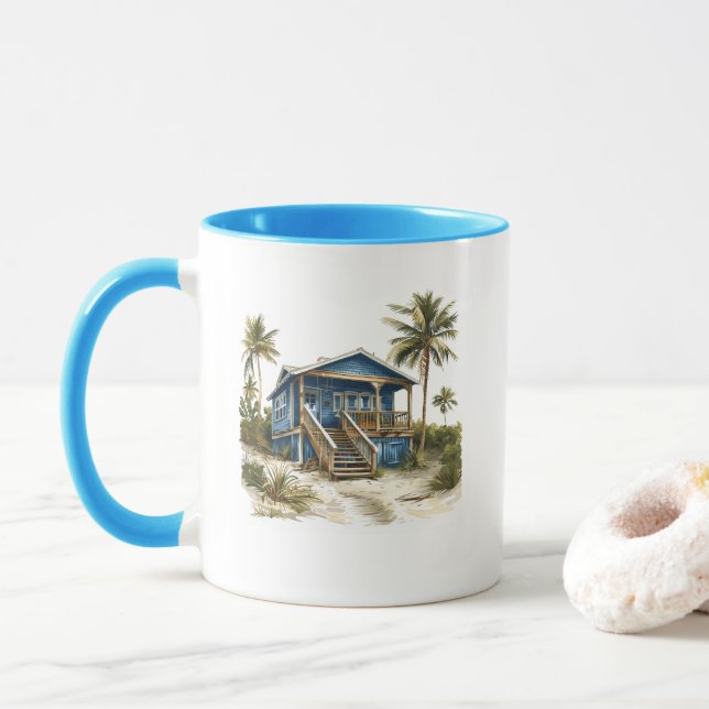 The Beach Shack - Home at the Beach Mug (With Donut)