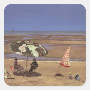 The Beach Square Sticker