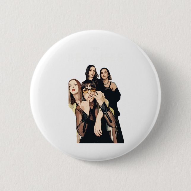 The Beache's Band Artwork Sticker  6 Cm Round Badge (Front)