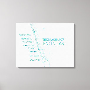 The Beaches of Encinitas Canvas
