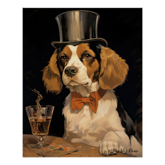 The Beagle Dog 003 - Odessa Leyendecker Poster