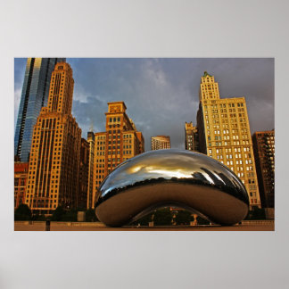 The Bean in Chicago Poster