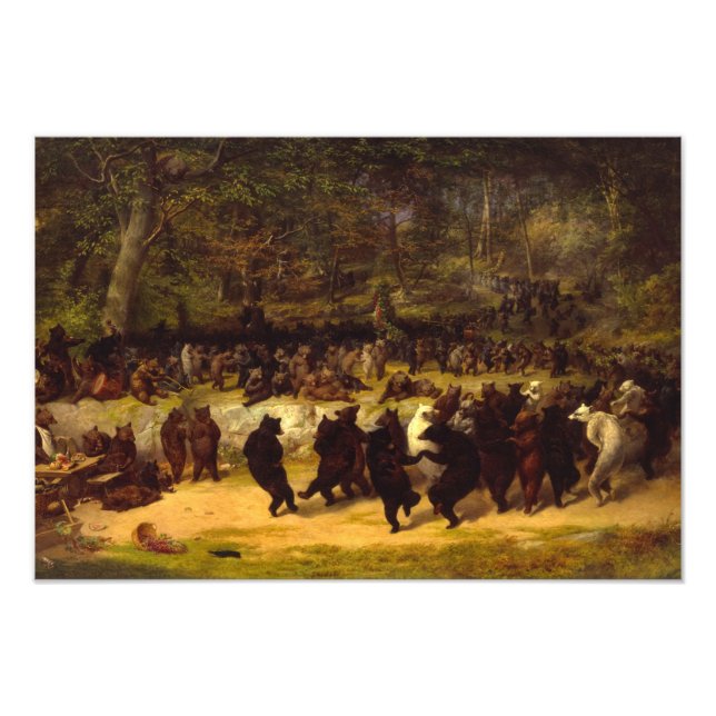 The Bear Dance, 1870 by William Holbrook Beard Photo Print (Front)