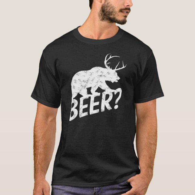 The Bear Deer Beer T-Shirt (Front)