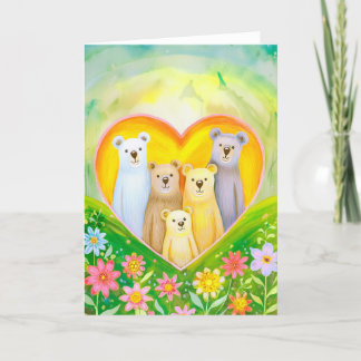 The Bear Family Thank You Card