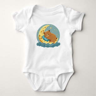 The bear sleeps on the moon baby bodysuit