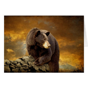 The Bear Went Over The Mountain - Blank Card