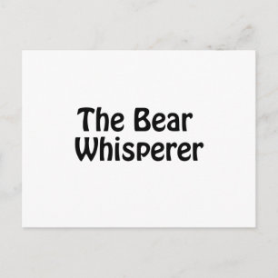 the bear whisperer postcard