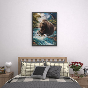 The Bear With the Golden Fish Poster