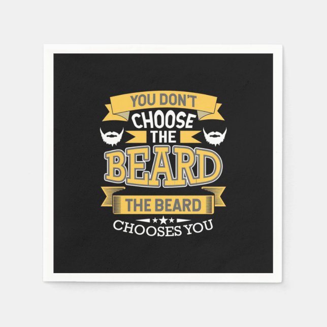 The Beard Chooses You Napkin (Front)