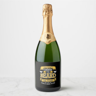 The Beard Chooses You Sparkling Wine Label