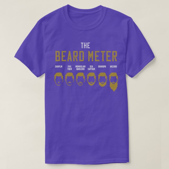 The Beard Metre Classic TShirt (Design Front)