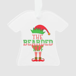 The Bearded Elf Family Matching Christmas Pajama Ornament