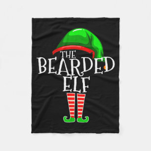 The Bearded Elf Family Matching Group Christmas Be Fleece Blanket