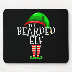 The Bearded Elf Family Matching Group Christmas Be Mouse Pad