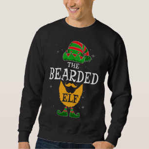 The Bearded Elf Matching Family Christmas Daddy Fu Sweatshirt