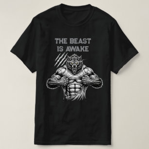 The Beast Is Awake - Werewolf Gym Motivation T-Shirt