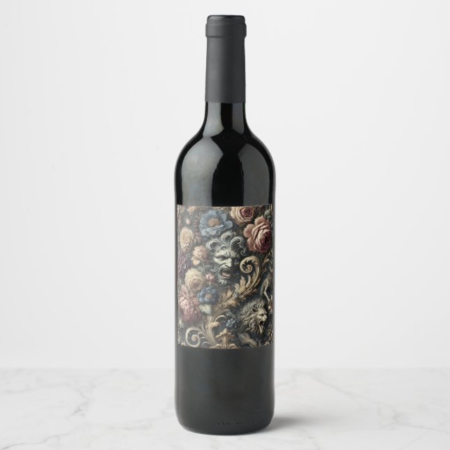 The Beast Within – Gothic Victorian Wine Label (Front)