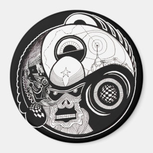 "The Beast Within" Mandala Magnet