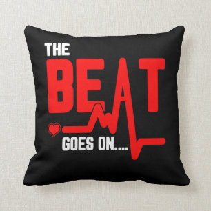 The Beat Goes On Heart Surgery Survivor Heartbeat Cushion
