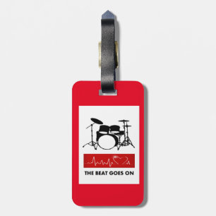 The Beat of a Drummer's Heart Luggage Tag