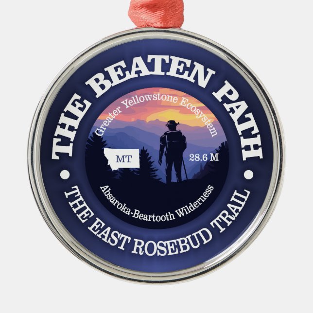 The Beaten Path (rd2) Metal Tree Decoration (Front)