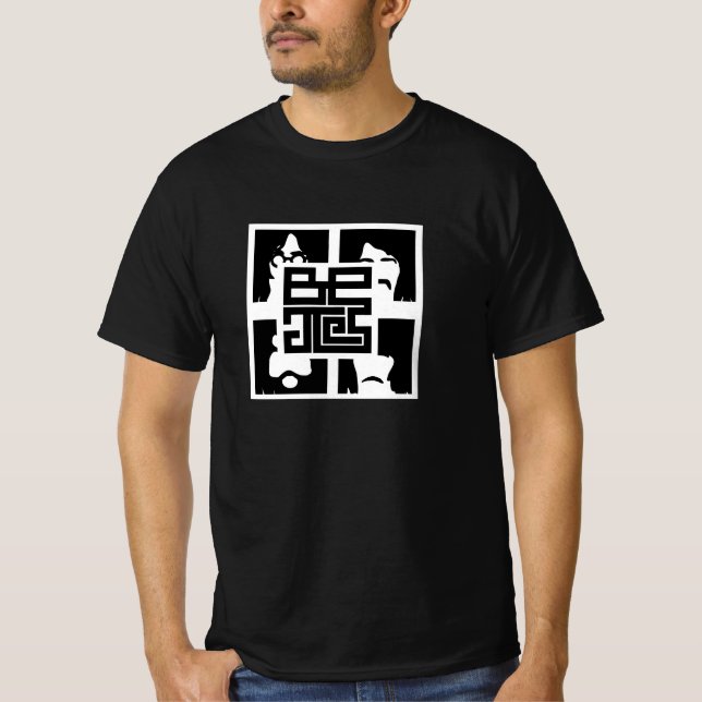 The Beatles Geometric Square T-Shirt (Front)