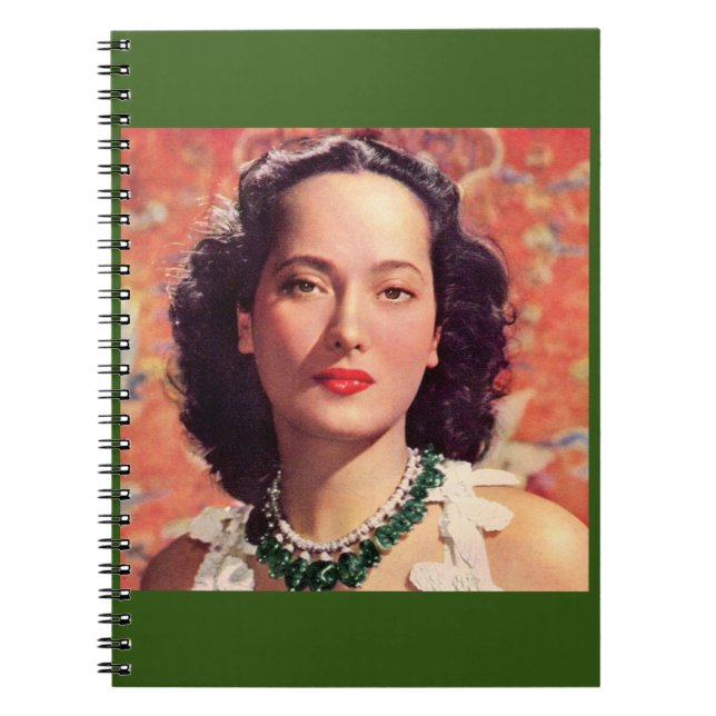 the beauteous Merle Oberon Spiral Notebook (Front)
