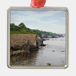 The beautiful coast of Newport Rhode Island Metal Tree Decoration