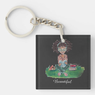 The Beautiful Collection Sweatshirt: Bookworm Key Ring