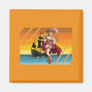 The beautiful corsair in colors. magnet