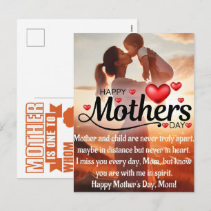 The Beautiful & Heartfelt Happy Mothers Day Quotes Holiday Postcard