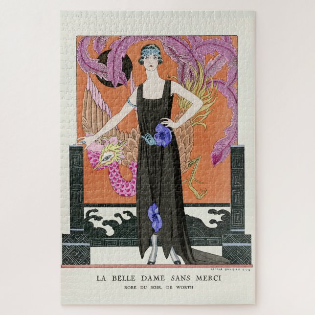 The Beautiful Lady without Mercy by George Barbier Jigsaw Puzzle (Vertical)