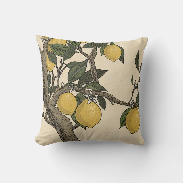 The Beautiful Lemon Tree Cushion (Front)
