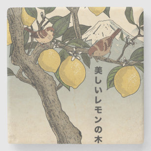 The Beautiful Lemon Tree Stone Coaster