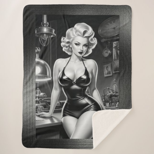 The Beautiful Look Of Science by Xzendor7 Sherpa Blanket (Front)