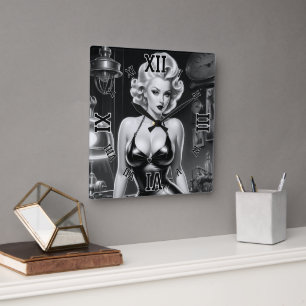 The Beautiful Look Of Science by Xzendor7 Square Wall Clock