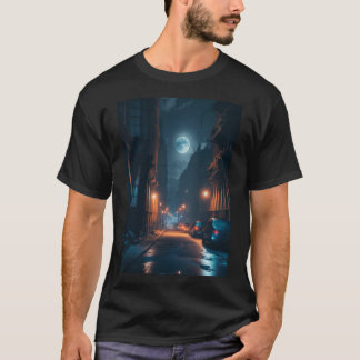 The beautiful moonlight night. T-Shirt