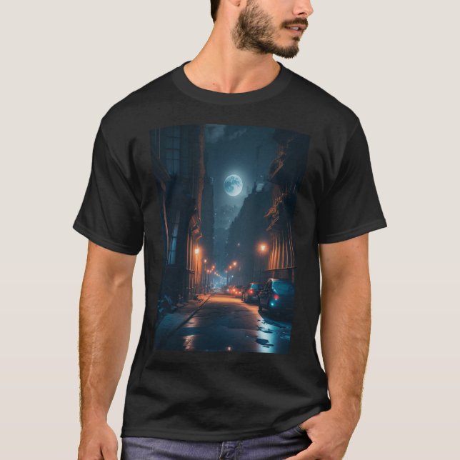 The beautiful moonlight night. T-Shirt (Front)