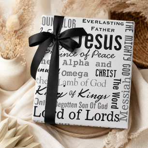 The Beautiful Names of Jesus Wrapping Paper