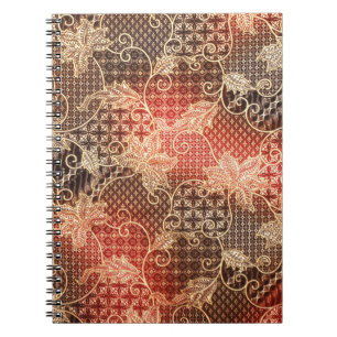 The beautiful of art Malaysian and Indonesian Bati Notebook
