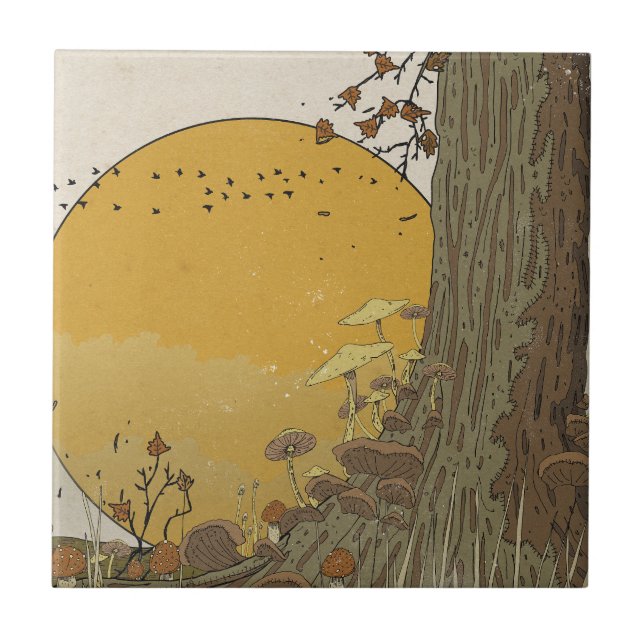 The Beautiful Old Woodland Tile (Front)