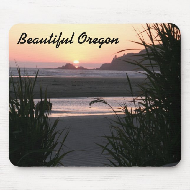 The Beautiful Oregon Coast Mouse Pad (Front)