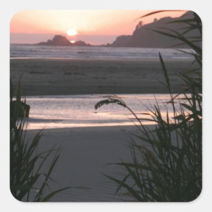 The Beautiful Oregon Coast Square Sticker