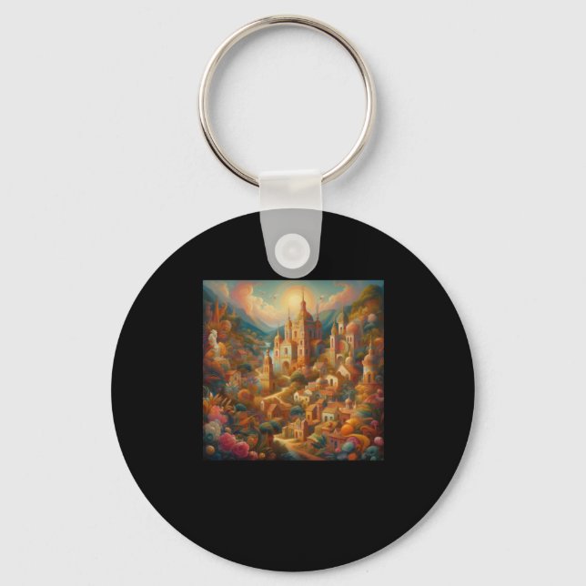 The Beautiful Palace In Dream Sticker  Key Ring (Front)