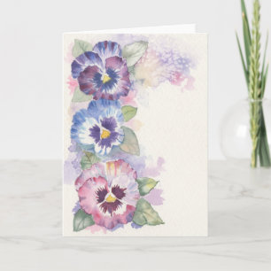 The Beautiful Pansy Card