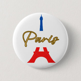 The Beautiful Paris 6 Cm Round Badge