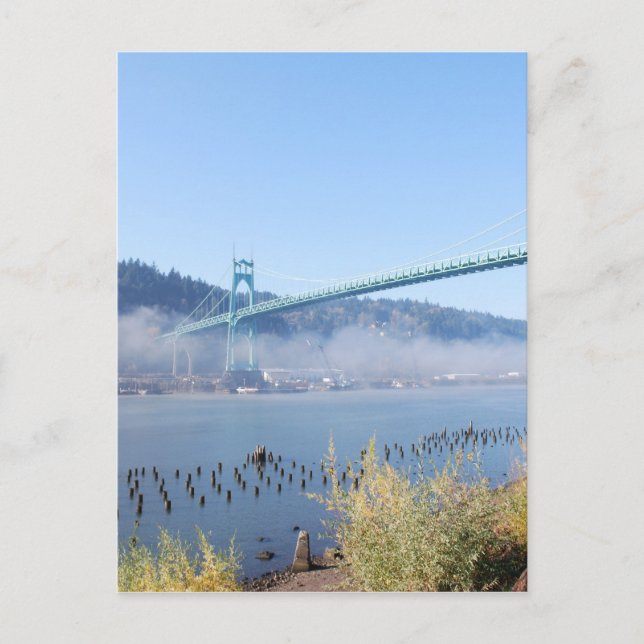 The Beautiful St. Johns Bridge Postcard (Front)